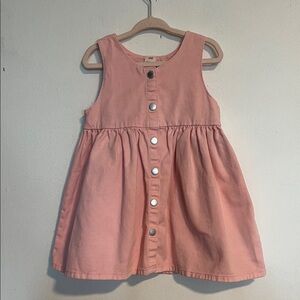 H&M Pink Button-Front Kids Dress